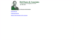 Desktop Screenshot of bobpearce.com