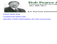 Tablet Screenshot of bobpearce.com